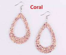 Load image into Gallery viewer, Raining Glitter Drop Earrings
