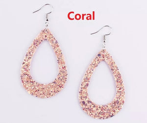 Raining Glitter Drop Earrings