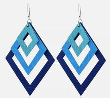 Load image into Gallery viewer, Shades of Blue Earrings
